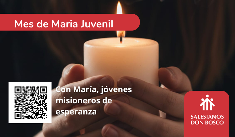 Mes de María Juvenil Plantilla Boosco